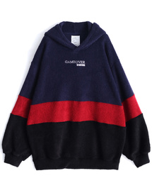 SHAREEF | SHAGGY PILE SWICHING HOODIE(パーカー)