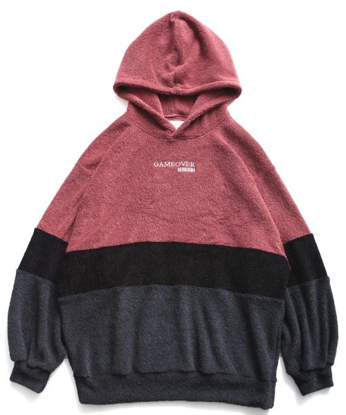 SHAREEF(シャリーフ)の「SHAGGY PILE SWICHING HOODIE(パーカー・メンズ・ブラック/ネイビー/レッド/チャコールグレー/モカ・2/1/3)」の18枚目の写真