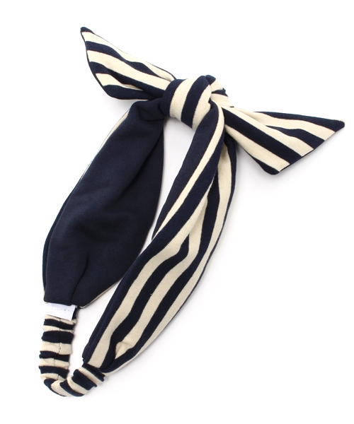 bpr BEAMS Women's（ビーピーアール　ビームス）の「【SWEET7月号掲載】BEAMS / リバーシブル ヘアバンド（ヘアバンド・レディース・レッド/ネイビー・ONE SIZE）」の9枚目の写真