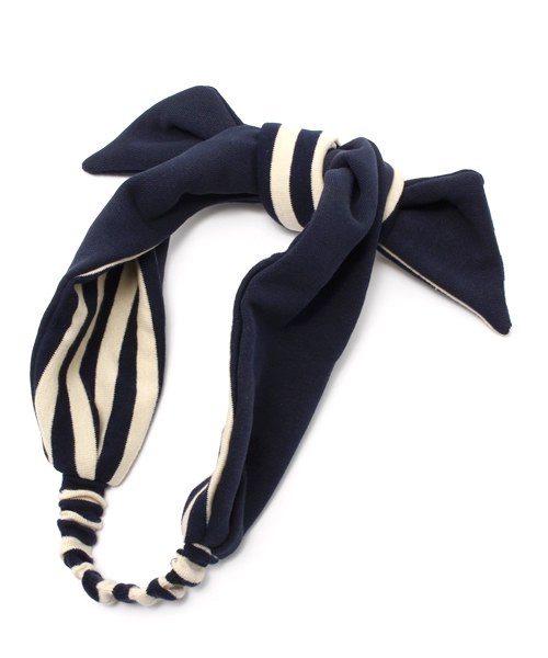 bpr BEAMS Women's（ビーピーアール　ビームス）の「【SWEET7月号掲載】BEAMS / リバーシブル ヘアバンド（ヘアバンド・レディース・レッド/ネイビー・ONE SIZE）」の5枚目の写真