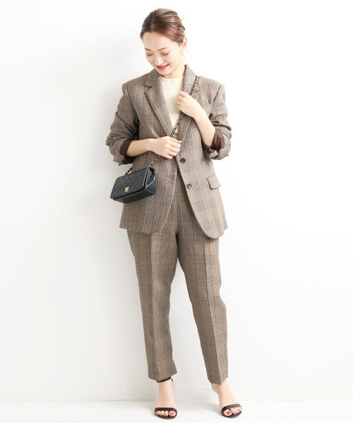 セール】MANTECOグレンチェックテーパードパンツ（その他パンツ