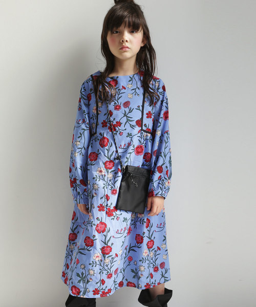 antiqua（アンティカ）の「クラシカルな正統派！小花柄ワンピース（ワンピース・キッズ・ピンク/ブルー・2/4/3）」の2枚目の写真