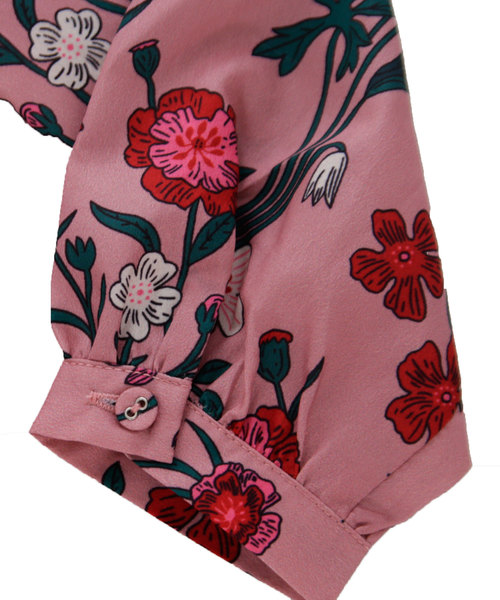 antiqua（アンティカ）の「クラシカルな正統派！小花柄ワンピース（ワンピース・キッズ・ピンク/ブルー・2/4/3）」の16枚目の写真