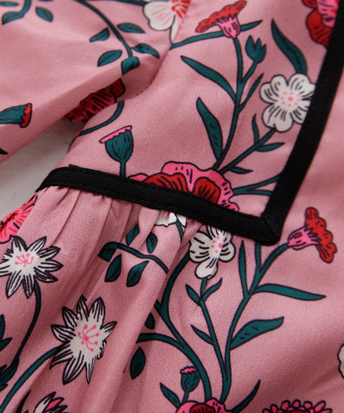 antiqua（アンティカ）の「クラシカルな正統派！小花柄ワンピース（ワンピース・キッズ・ピンク/ブルー・2/4/3）」の10枚目の写真