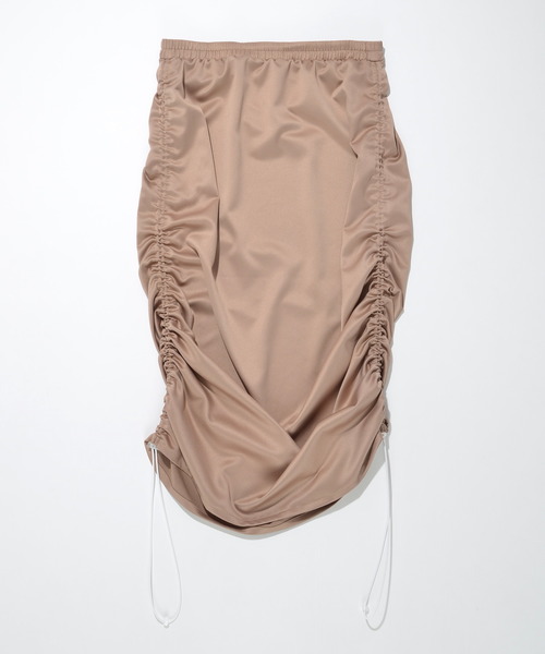 SUPERTHANKS（スーパーサンクス）の「ギャザー２WAYスカート(ヒョウ柄、花柄、ボタニカル、無地）（スカート・レディース・ブラック/モカ/レオパード/その他・SMALL/MEDIUM）」の13枚目の写真