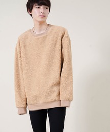 もこもこ シェルパボア フリース ／ オーバーサイズ ルーズトレーナー