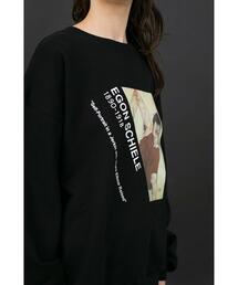 EGON SCHIELE × モンキータイム コラボ　スウェット ウィーンの天才画家「エゴン・シーレ」×「モンキータイム