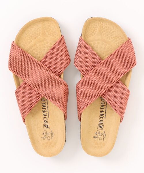 ARCOPEDICO（アルコペディコ）の「ARCOPEDICO（アルコペディコ）/ サルーテライン PEKE フラットサンダル（サンダル・レディース・ブラック/ベージュ/ネイビー/カーキ/レッド/グリーン系その他/スモークピンク・38/36/37/39/35）」の6枚目の写真