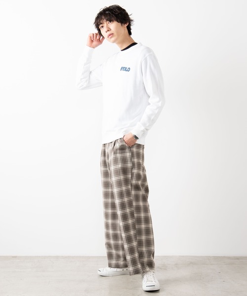 WEGO(ウィゴー)の「WEGO/スイートロゴプルオーバースウェット(スウェット・メンズ・オートミール/ホワイト・MEDIUM/LARGE)」の8枚目の写真