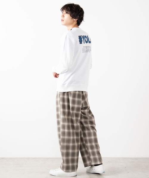 WEGO(ウィゴー)の「WEGO/スイートロゴプルオーバースウェット(スウェット・メンズ・オートミール/ホワイト・MEDIUM/LARGE)」の9枚目の写真