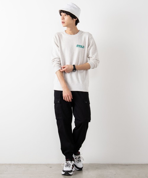 WEGO(ウィゴー)の「WEGO/スイートロゴプルオーバースウェット(スウェット・メンズ・オートミール/ホワイト・MEDIUM/LARGE)」の10枚目の写真