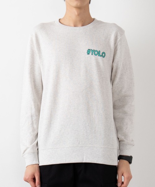 WEGO(ウィゴー)の「WEGO/スイートロゴプルオーバースウェット(スウェット・メンズ・オートミール/ホワイト・MEDIUM/LARGE)」の14枚目の写真