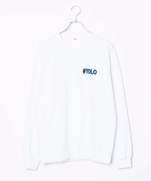 WEGO(ウィゴー)の「WEGO/スイートロゴプルオーバースウェット(スウェット・メンズ・オートミール/ホワイト・MEDIUM/LARGE)」の17枚目の写真