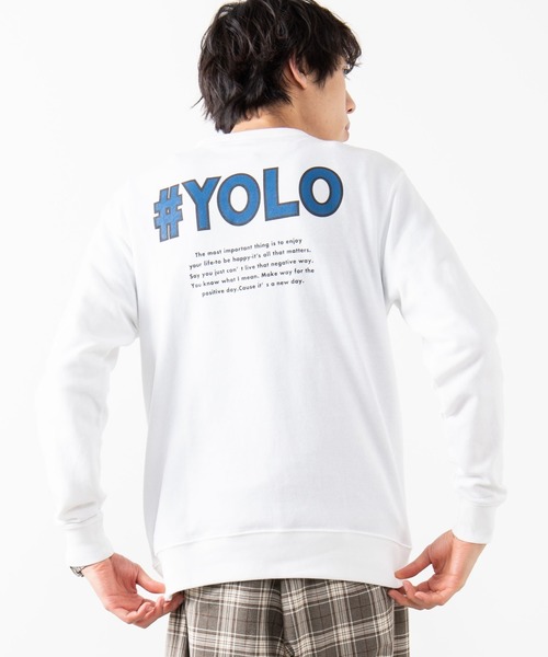 WEGO(ウィゴー)の「WEGO/スイートロゴプルオーバースウェット(スウェット・メンズ・オートミール/ホワイト・MEDIUM/LARGE)」の6枚目の写真