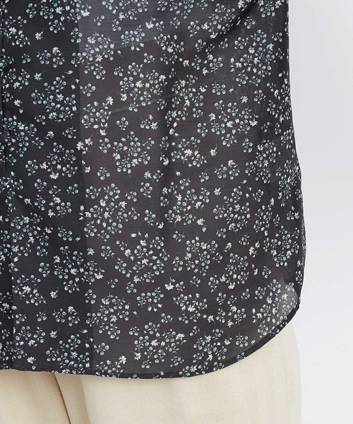 ADAM ET ROPE'(アダムエロペ)の「【WEB限定】シアーフラワーフロント釦ブラウス(シャツ/ブラウス・レディース・ブラック/ミント/ラベンダー・FREE)」の13枚目の写真