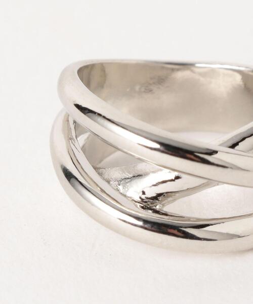 BEAUTY&YOUTH UNITED ARROWS（ビューティーアンドユースユナイテッドアローズ）の「BY メタルクロスボリュームリング（リング・レディース・シルバー/ゴールド・11）」の5枚目の写真