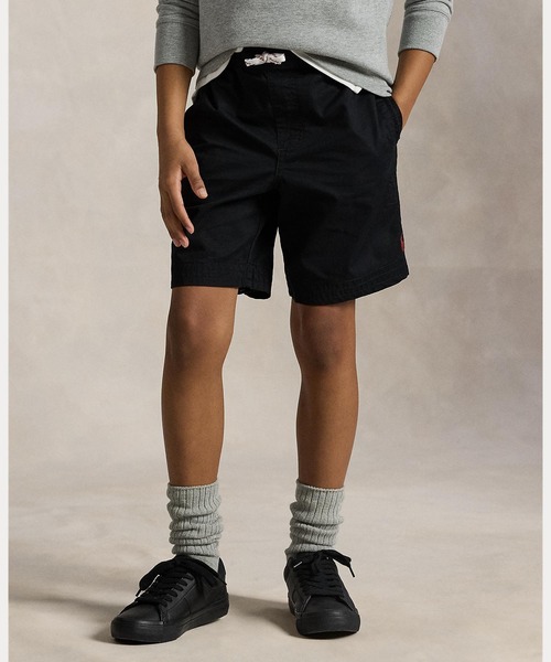 POLO RALPH LAUREN CHILDRENSWEAR（ポロ ラルフ ローレン チルドレンズウェア）の「コットンツイル ドローストリング ショートパンツ（その他パンツ・キッズ・ブラック系1・8/12/20/16/10/14/L/M/S/XL）」の6枚目の写真