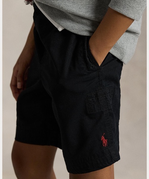 POLO RALPH LAUREN CHILDRENSWEAR（ポロ ラルフ ローレン チルドレンズウェア）の「コットンツイル ドローストリング ショートパンツ（その他パンツ・キッズ・ブラック系1・8/12/20/16/10/14/L/M/S/XL）」の5枚目の写真