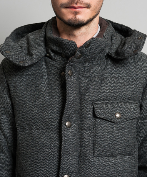 green label relaxing（グリーンレーベルリラクシング）の「W/N HOODED ダウンブルゾン（ダウンジャケット/コート・メンズ・グレー/ダークグリーン・LARGE/SMALL/X-LARGE/MEDIUM）」の9枚目の写真