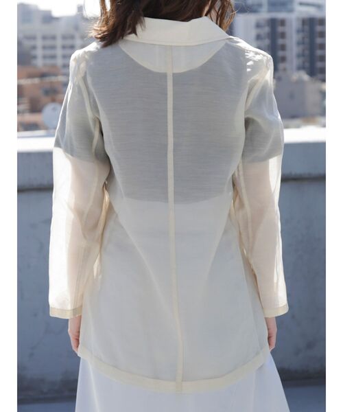 dazzlin（ダズリン）の「シアーシングルサマージャケット（テーラードジャケット・レディース・オフホワイト/ピンク/グリーン系その他・FREE）」の14枚目の写真