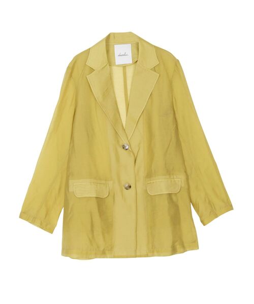 dazzlin（ダズリン）の「シアーシングルサマージャケット（テーラードジャケット・レディース・オフホワイト/ピンク/グリーン系その他・FREE）」の17枚目の写真