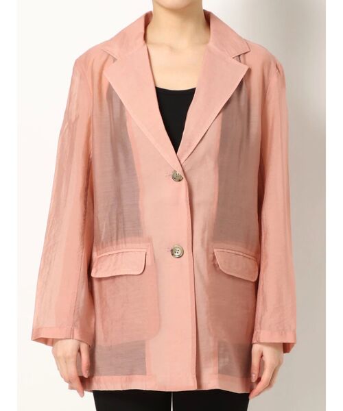 dazzlin（ダズリン）の「シアーシングルサマージャケット（テーラードジャケット・レディース・オフホワイト/ピンク/グリーン系その他・FREE）」の18枚目の写真