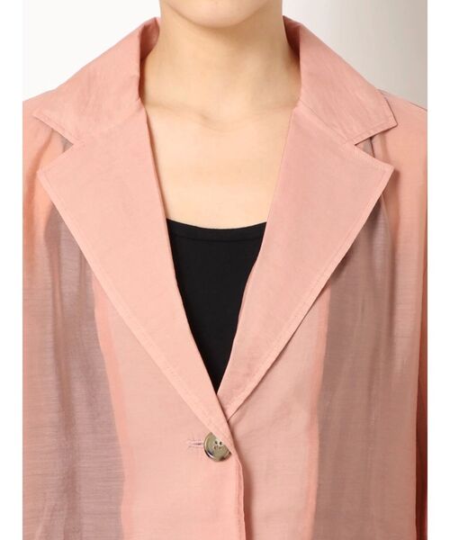 dazzlin（ダズリン）の「シアーシングルサマージャケット（テーラードジャケット・レディース・オフホワイト/ピンク/グリーン系その他・FREE）」の21枚目の写真