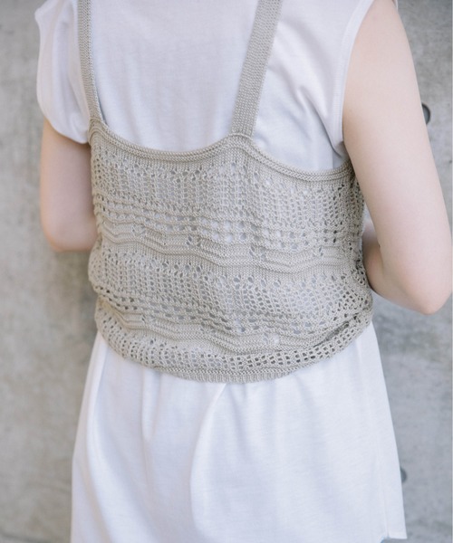 Mysa&Liina(ミーサリーナ)の「ドロストTシャツ×ビスチェセット(Tシャツ/カットソー・レディース・カーキ/ベージュ/ブラウン・M)」の16枚目の写真