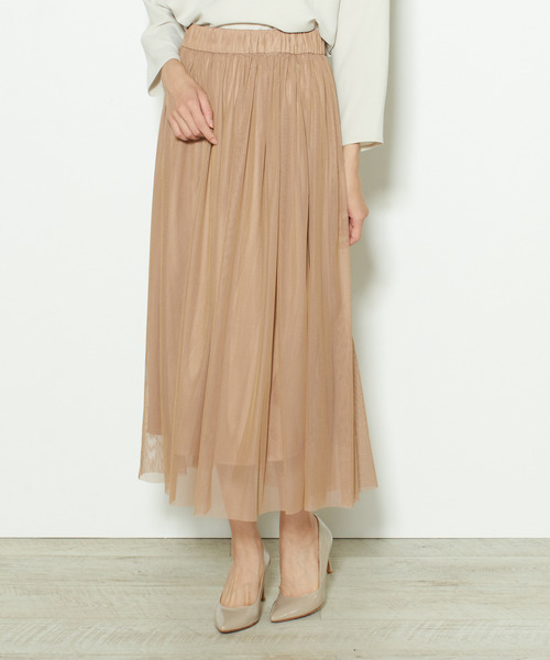 Tiara(ティアラ)の「リバーシブルチュールスカート(スカート・レディース・ピンク/チョコ/ライトベージュ・FREE)」の6枚目の写真