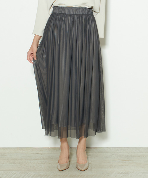 Tiara(ティアラ)の「リバーシブルチュールスカート(スカート・レディース・ピンク/チョコ/ライトベージュ・FREE)」の9枚目の写真