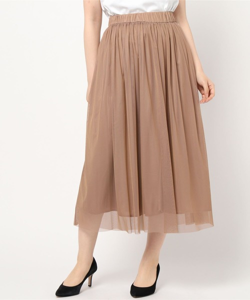 Tiara(ティアラ)の「リバーシブルチュールスカート(スカート・レディース・ピンク/チョコ/ライトベージュ・FREE)」の17枚目の写真