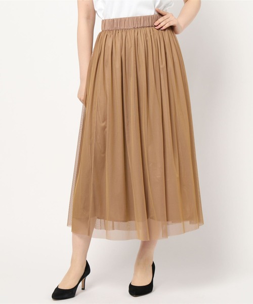 Tiara(ティアラ)の「リバーシブルチュールスカート(スカート・レディース・ピンク/チョコ/ライトベージュ・FREE)」の13枚目の写真