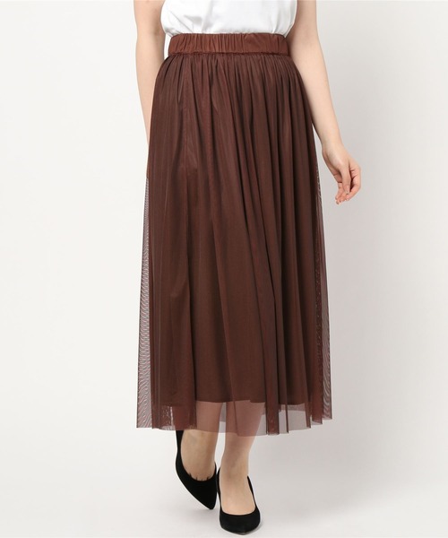Tiara(ティアラ)の「リバーシブルチュールスカート(スカート・レディース・ピンク/チョコ/ライトベージュ・FREE)」の11枚目の写真