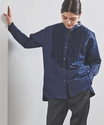UNITED ARROWS ネイビー フリルチュニック　FREE SIZE ネイビー フリル｜ユナイテッドアローズ公式通販 - UNITED