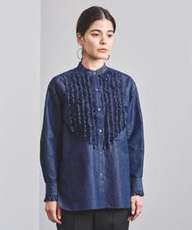 UNITED ARROWS ネイビー フリルチュニック　FREE SIZE ネイビー フリル｜ユナイテッドアローズ公式通販 - UNITED