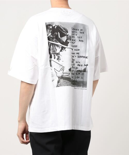 Mark Gonzales(マーク・ゴンザレス)の「Mark Gonzales(マーク ゴンザレス)ビックグラフィックTシャツ(Tシャツ/カットソー・メンズ・ホワイト/ブラック・M/L/XL)」の11枚目の写真