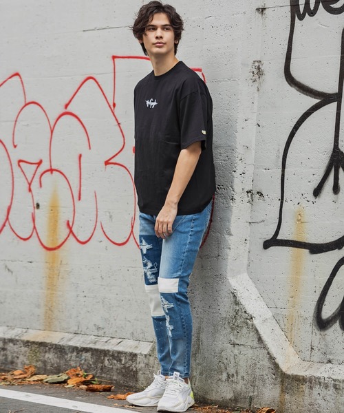 Mark Gonzales(マーク・ゴンザレス)の「Mark Gonzales(マーク ゴンザレス)ビックグラフィックTシャツ(Tシャツ/カットソー・メンズ・ホワイト/ブラック・M/L/XL)」の12枚目の写真