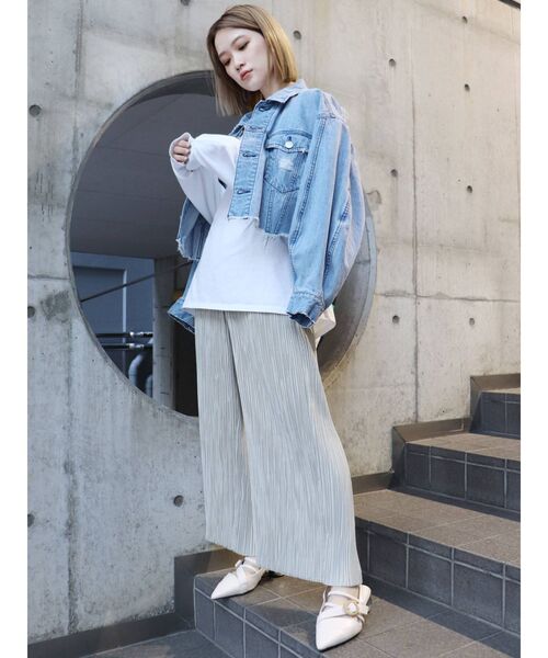 さー！ムルーア コクーンスリーブジャケット フロントZIPタイト