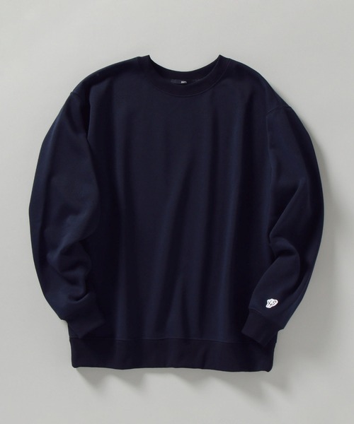 SHIPS(シップス)の「【WEB限定】SHIPS: 吸水速乾・UVケア Drymix(R) ワンポイント ロゴワッペン クルーネック スウェット (トレーナー) 21SS(スウェット・メンズ・チャコールグレー/ライトグレー/ブラック/ネイビー・MEDIUM/LARGE/X-LARGE/XX-LARGE/SMALL)」の4枚目の写真