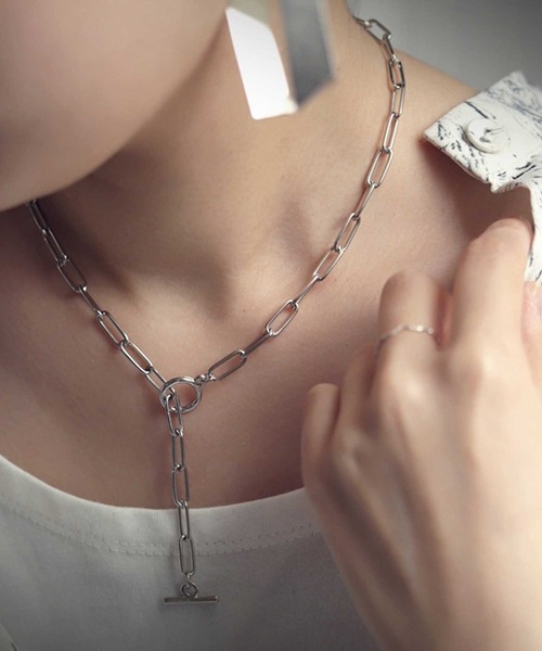 antiqua（アンティカ）の「チェーンネックレス（ネックレス・レディース・シルバー/ゴールド・FREE）」の2枚目の写真