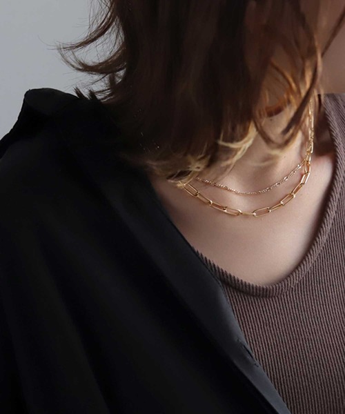 antiqua（アンティカ）の「チェーンネックレス（ネックレス・レディース・シルバー/ゴールド・FREE）」の6枚目の写真