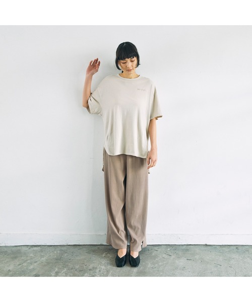 undeny.（アンディニ－）の「undeny. スリットワイドリブパンツ（その他パンツ・レディース・アッシュグレー/ブラック/ベージュ/カーキ・F）」の11枚目の写真