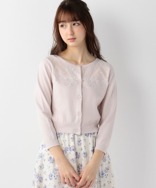 Fleur Lodispotto ロディスポット のカーディガン ボレロ Fleur カーディガン ボレロ トップス Lodispotto ロディスポット のファッション Embroideryカーディガン カーディガン ボレロ