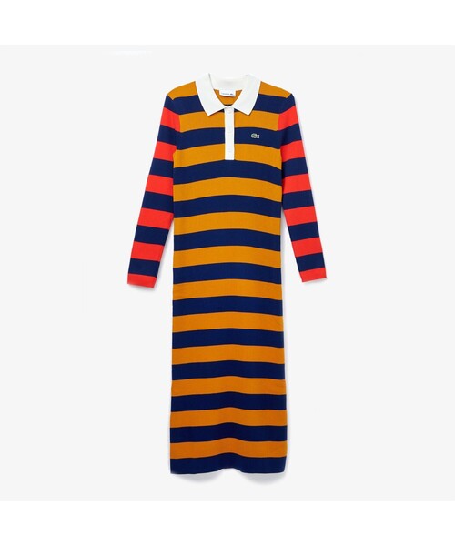 激安 買取 相場 セール Lacoste ラコステ のシャツワンピース ボーダーリブニットポロドレス Ef0721l をセール価格で購入できます Lacoste シャツワンピース ワンピース ドレス ボーダーリブニットポロドレス シャツワンピース Lacoste ラコステ の