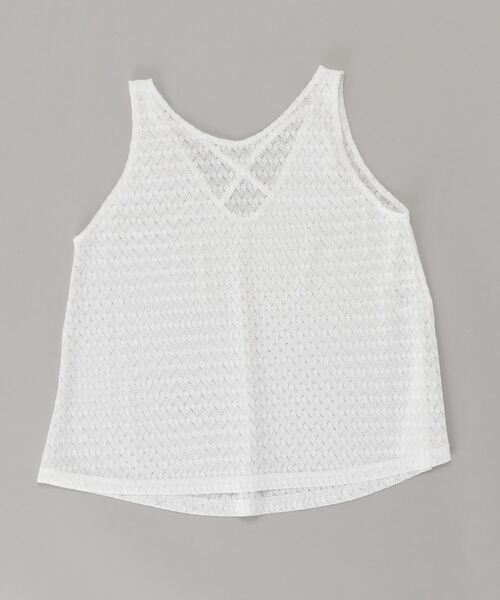 LIPSERVICE（リップサービス）の「LIP SERVICE/リップサービス　かぎ編みシースルータンクトップ　364220（タンクトップ・レディース・ブラック/ホワイト・M）」の8枚目の写真
