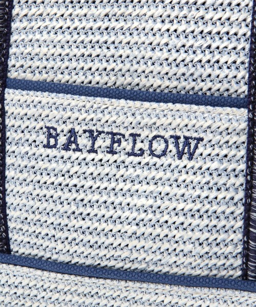 BAYFLOW（ベイフロー）の「21SSビーズテープロゴトートM（トートバッグ・レディース・ナチュラル/ライトブルー・FREE）」の14枚目の写真