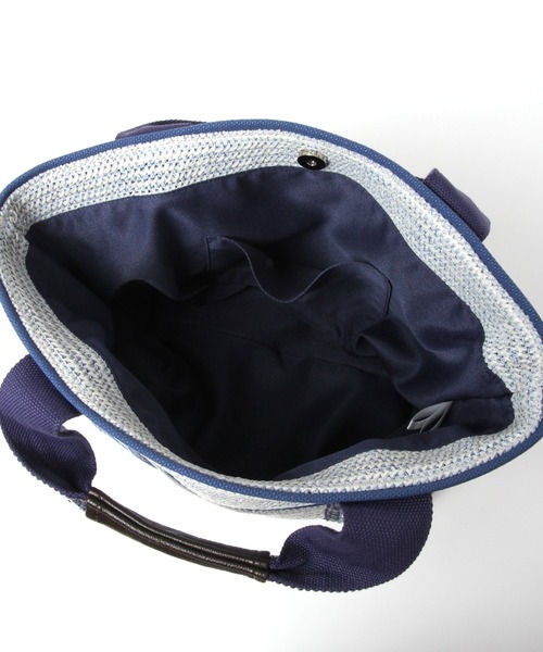 BAYFLOW（ベイフロー）の「21SSビーズテープロゴトートM（トートバッグ・レディース・ナチュラル/ライトブルー・FREE）」の6枚目の写真