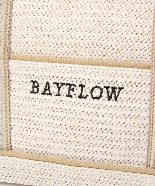 BAYFLOW（ベイフロー）の「21SSビーズテープロゴトートM（トートバッグ・レディース・ナチュラル/ライトブルー・FREE）」の17枚目の写真