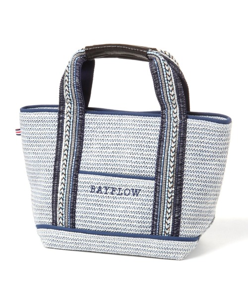 BAYFLOW（ベイフロー）の「21SSビーズテープロゴトートM（トートバッグ・レディース・ナチュラル/ライトブルー・FREE）」の19枚目の写真