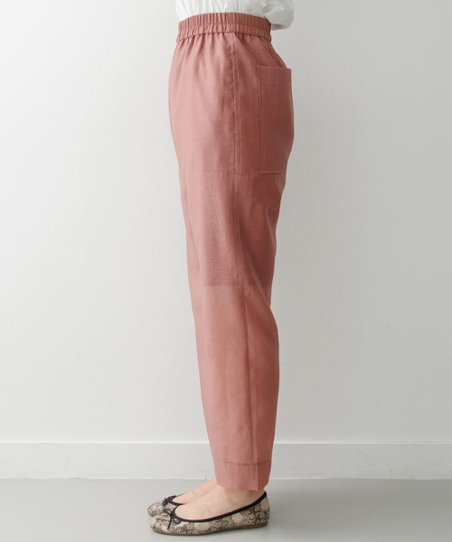 KBF+（ケービーエフプラス）の「KBF+　シアーストレートパンツ∴（その他パンツ・レディース・レッド/グリーン・ONE）」の7枚目の写真